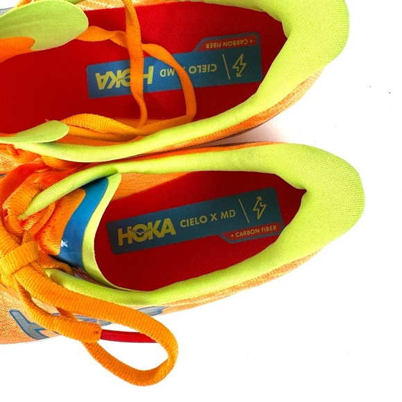 Hoka One One Cielo X 2 LD Racing Shoes Solar Flare/Lettuce US Mens 9 Womens 10.5 main image 8